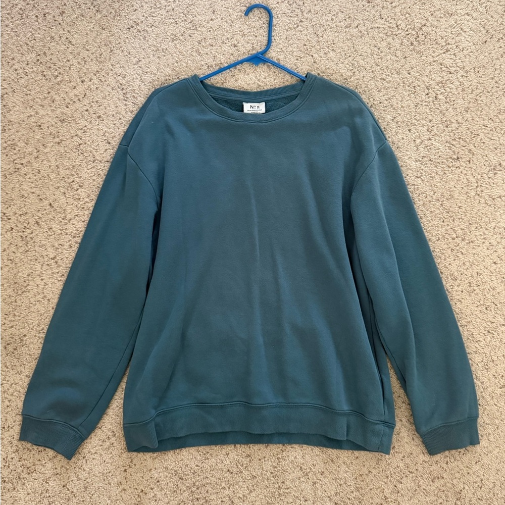 H&M Teal Crewneck Sweater